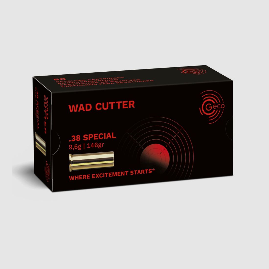 Geco Revolver Wad Cutter .38 Special WC 9.6g