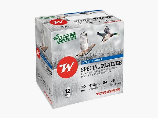 Winchester STEEL,HP,SPECIAL PLAINES,12-70,16mm,34g,P5,25 Stück