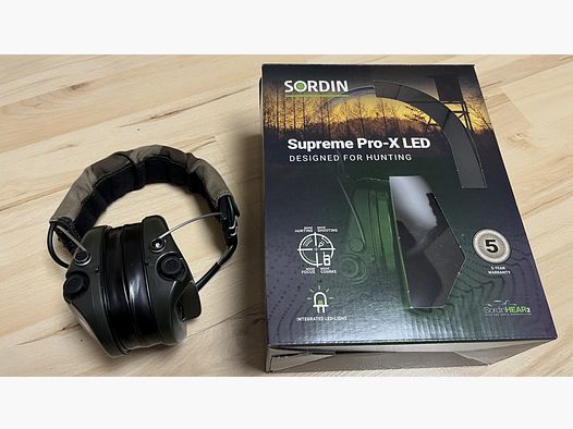 Sordin Supreme Pro-X LED Gehörschutz, gebraucht