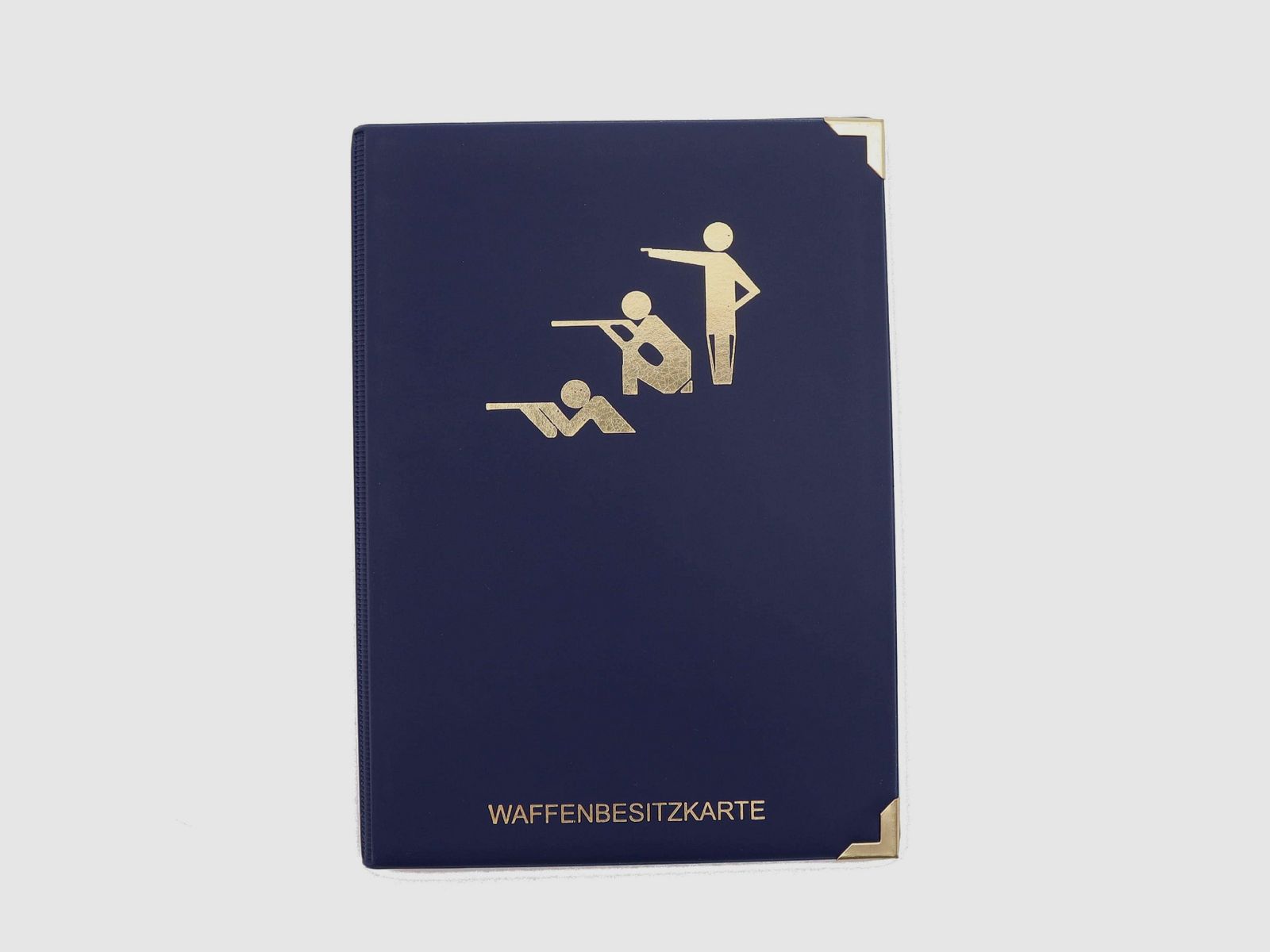 WBK Custodia con 2 scomparti extra Motivo tiratori sportivi - Blu