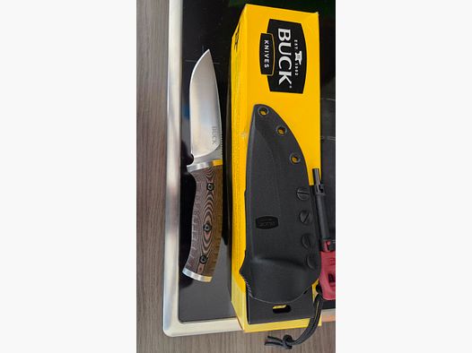 Messer von Buck mit Feuerstein