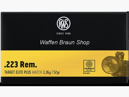 RWS .223 REM TARGET ELITE PL 3,36G 20ER