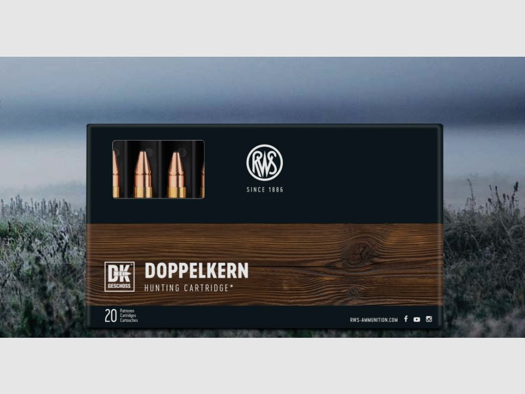 RWS 2117908 Doppelkern .308 Win. 10,7g 165gr Büchsenmunition 20 Stk.
