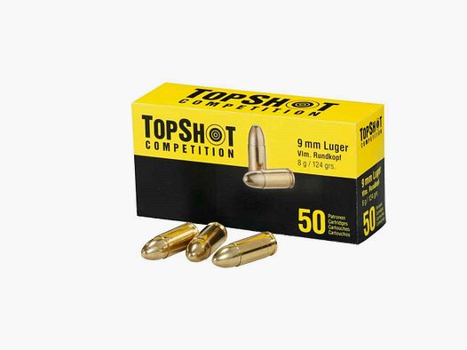 9 mm Luger Vollmantel 8,0 g/124 grs. TOPSHOT Competition