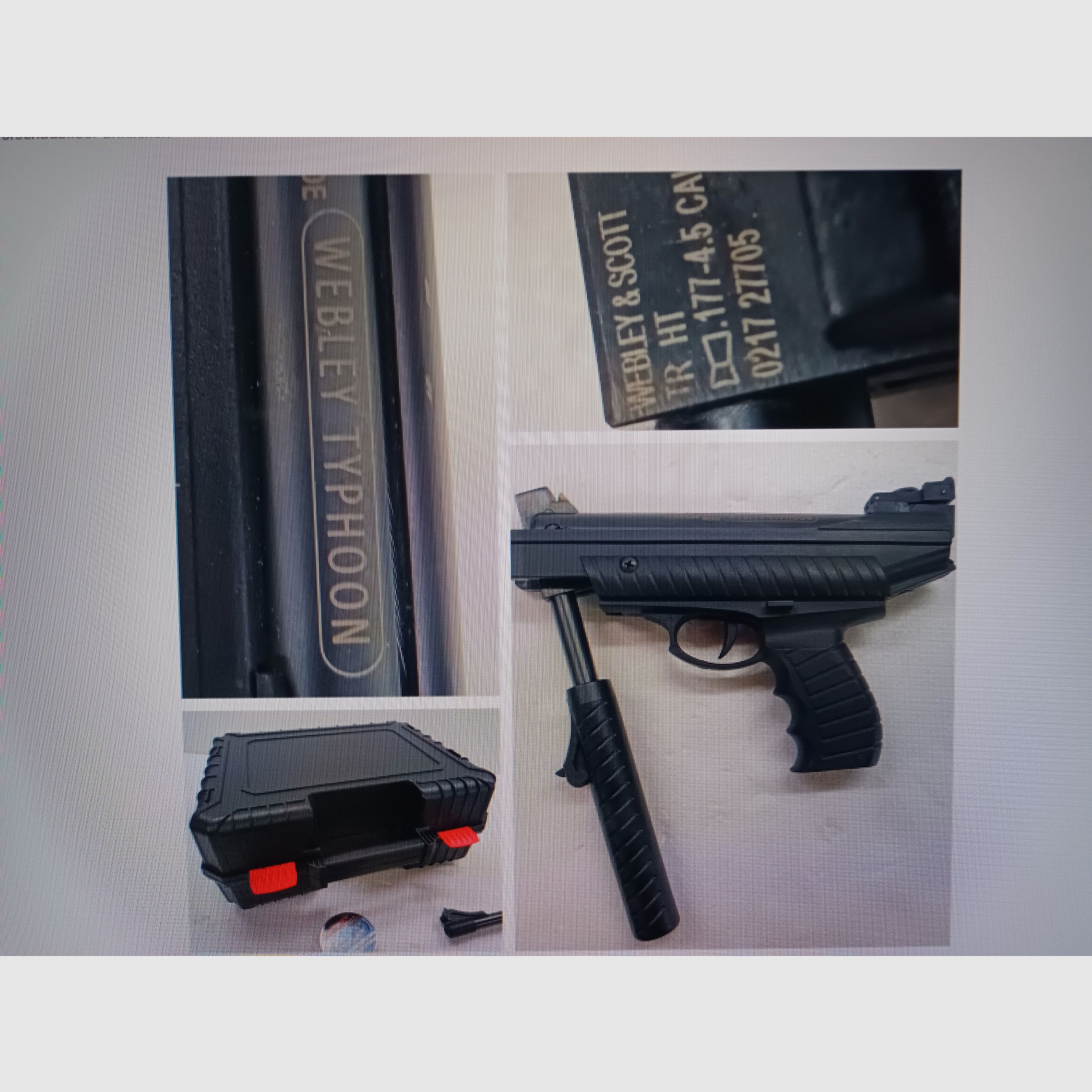 MEGA RARE ,,Webley & SCOTT,, air pistol + case ++++++++, image 3 of 5
