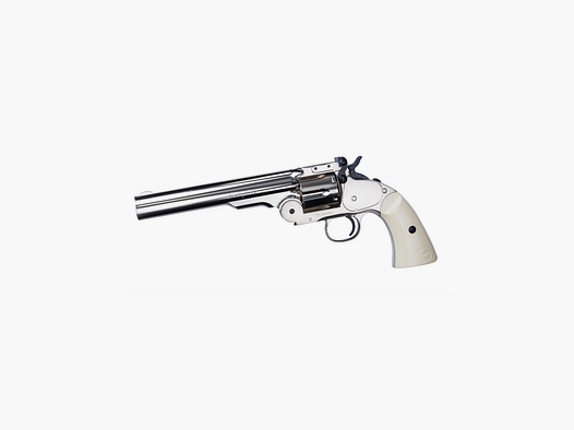 ASG – ACTION SPORT GAME Revolver Schofield 6″ Silver – Empuñadura en Marfil Full metal – 4,5 mm Co2 Balines
