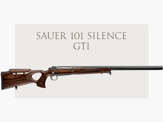 J.P. Sauer & Sohn SAUER 101 GTI SILENCE 8x57IS LL 42 cm inkl. Integralschalldämpfer