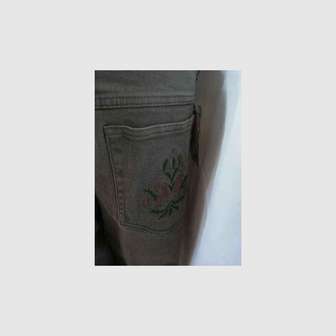 Damen 5-Pocket - Stickerei