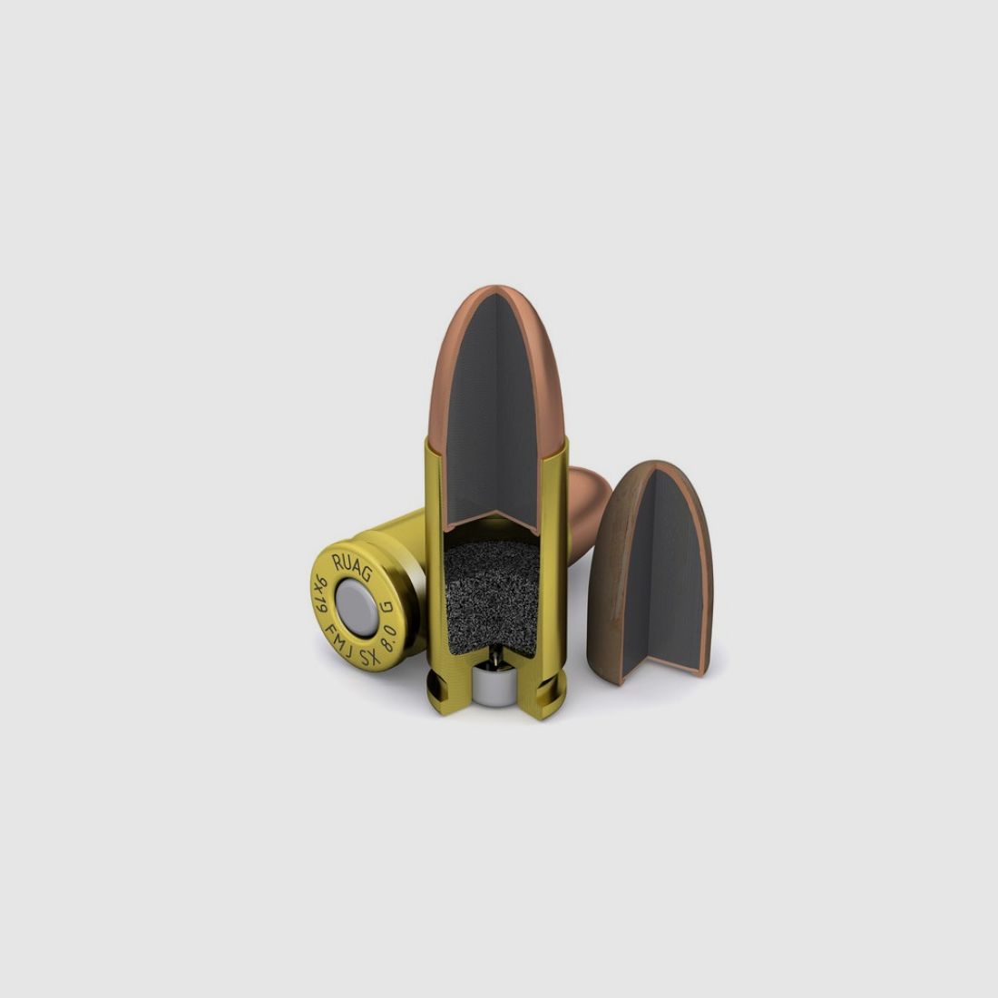 9mm Para Blackround FMJ 124gr SX VE50