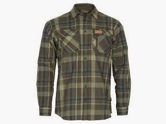 Pinewood Lappland Rough Flannel Shirt Green/Brown