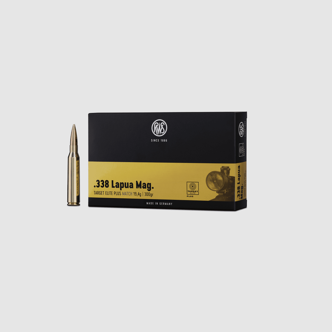 RWS .338 Lapua Mag. Target Elite Plus Match 299 gr. - 20 St.