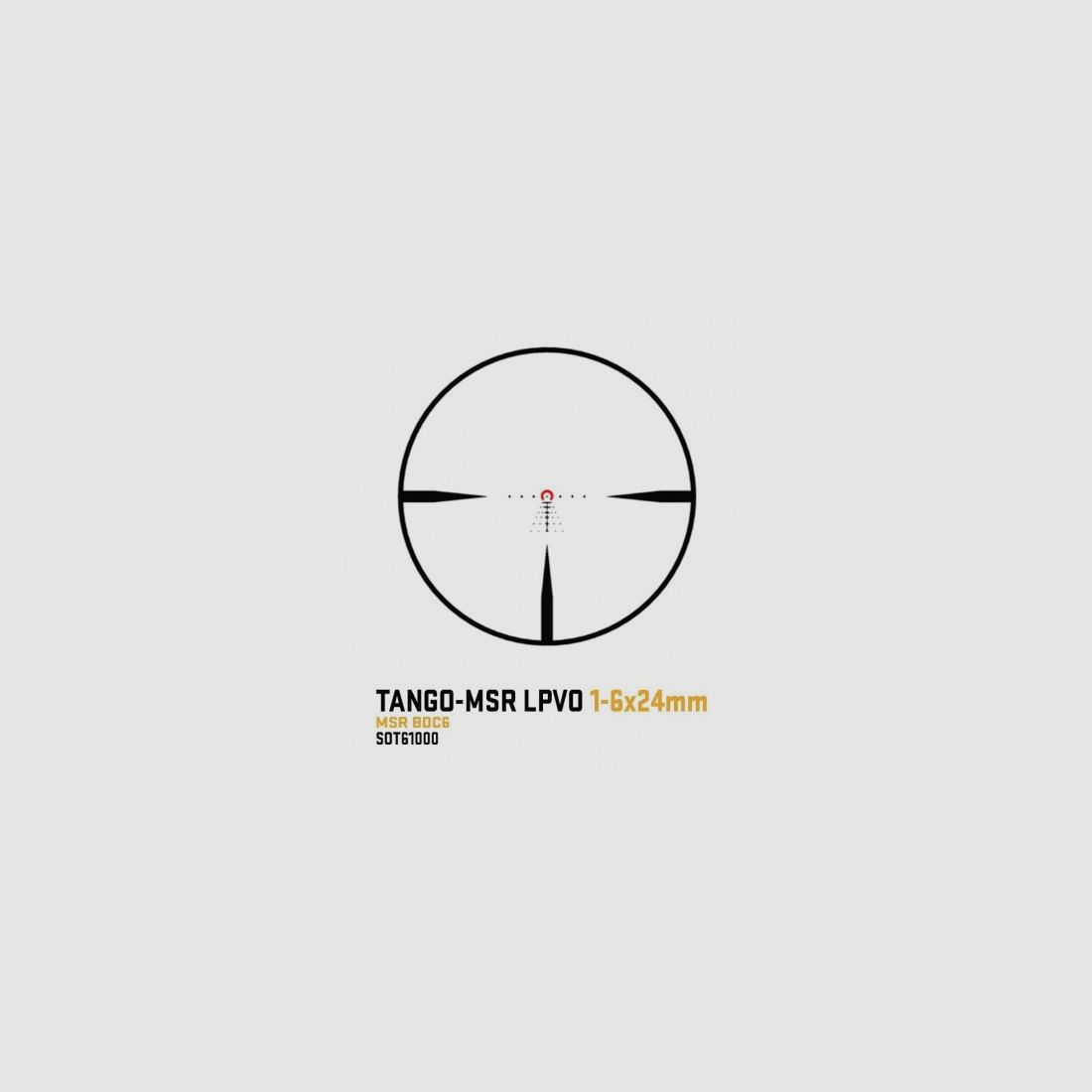 Sig Sauer TANGO MSR 1-6x24 BDC6 Coyote riflescope, image 3 of 4