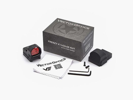 Vector Optics SCRD-37 Frenzy-X 1x22x26 IP6 3MOA Visor de punto rojo