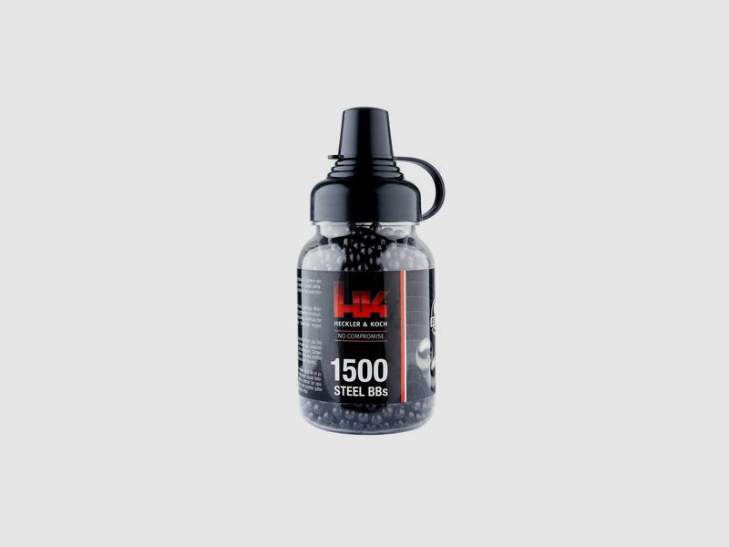 Heckler & Koch stalowe kulki BB kal. 4,5 mm, 1500 szt.