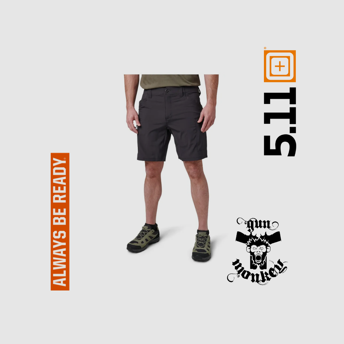 Short 5.11 Trail Short Light couleur 098 Volcanic taille 34 (73365), image 2 sur 6