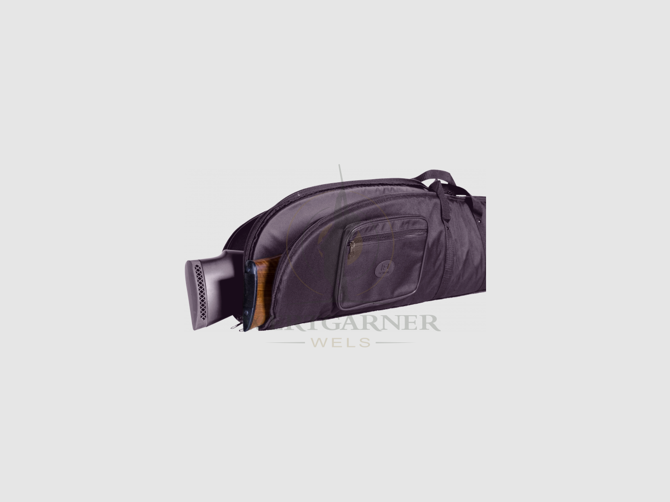 Franzen Doppelfutteral schwarz 130cm
