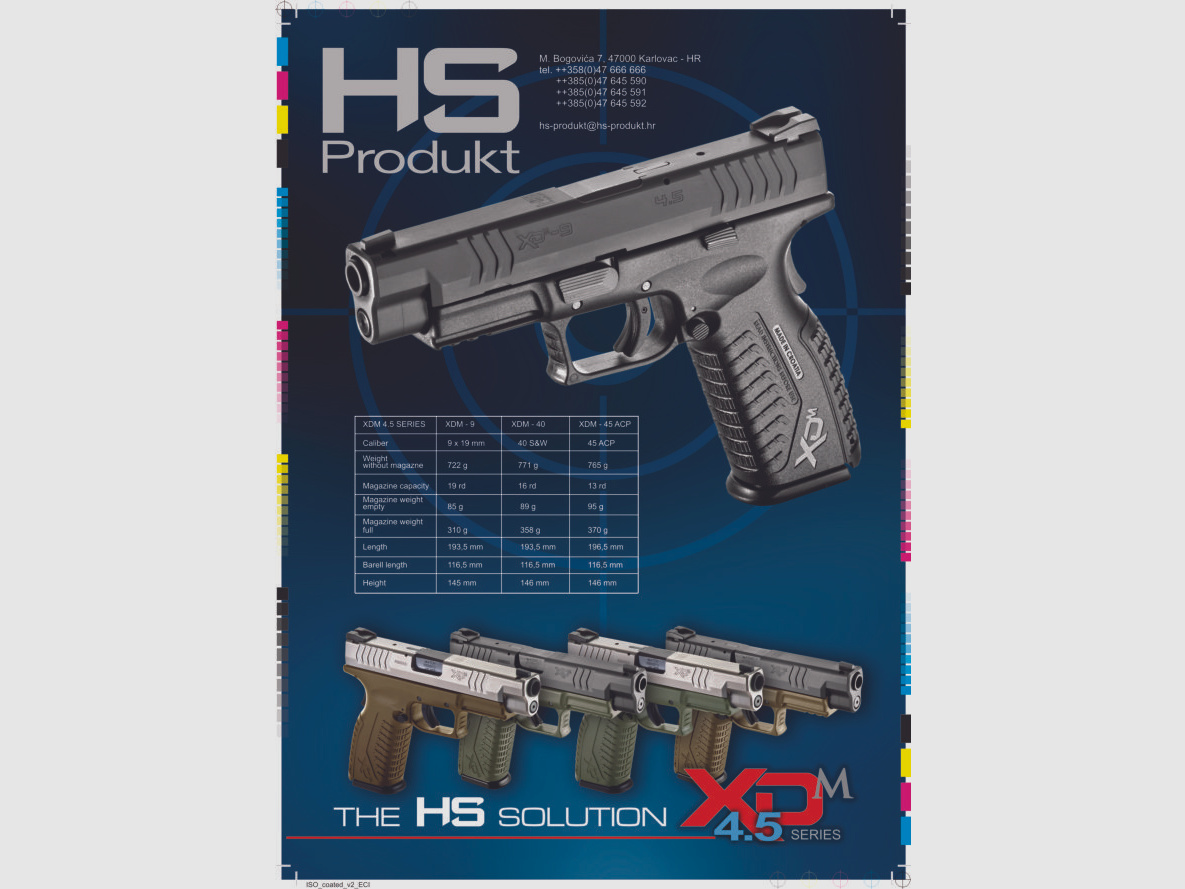 HS Produkt XDM-45ACP 4.5 cal .45ACP