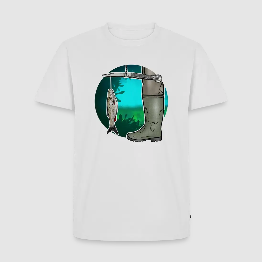 PUMA Men´s Premium T-Shirt „Waagemesser – Petri Heil"