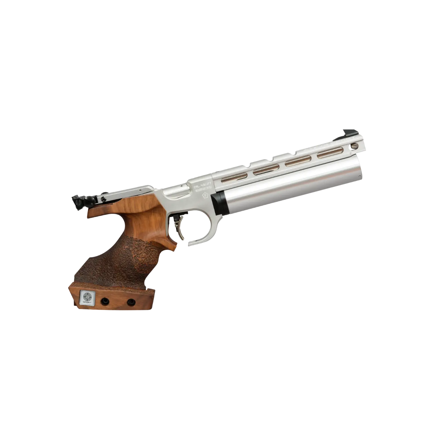 Steyr EVO 10 E COMPACT pistola da competizione argento 4,5 mm, immagine 1 di 2