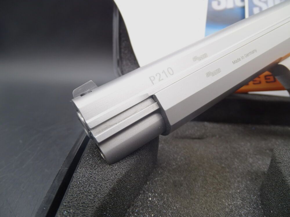 SIG Sauer P210 Super Target Silver 6" Made in Germany P210 Super Target Silver