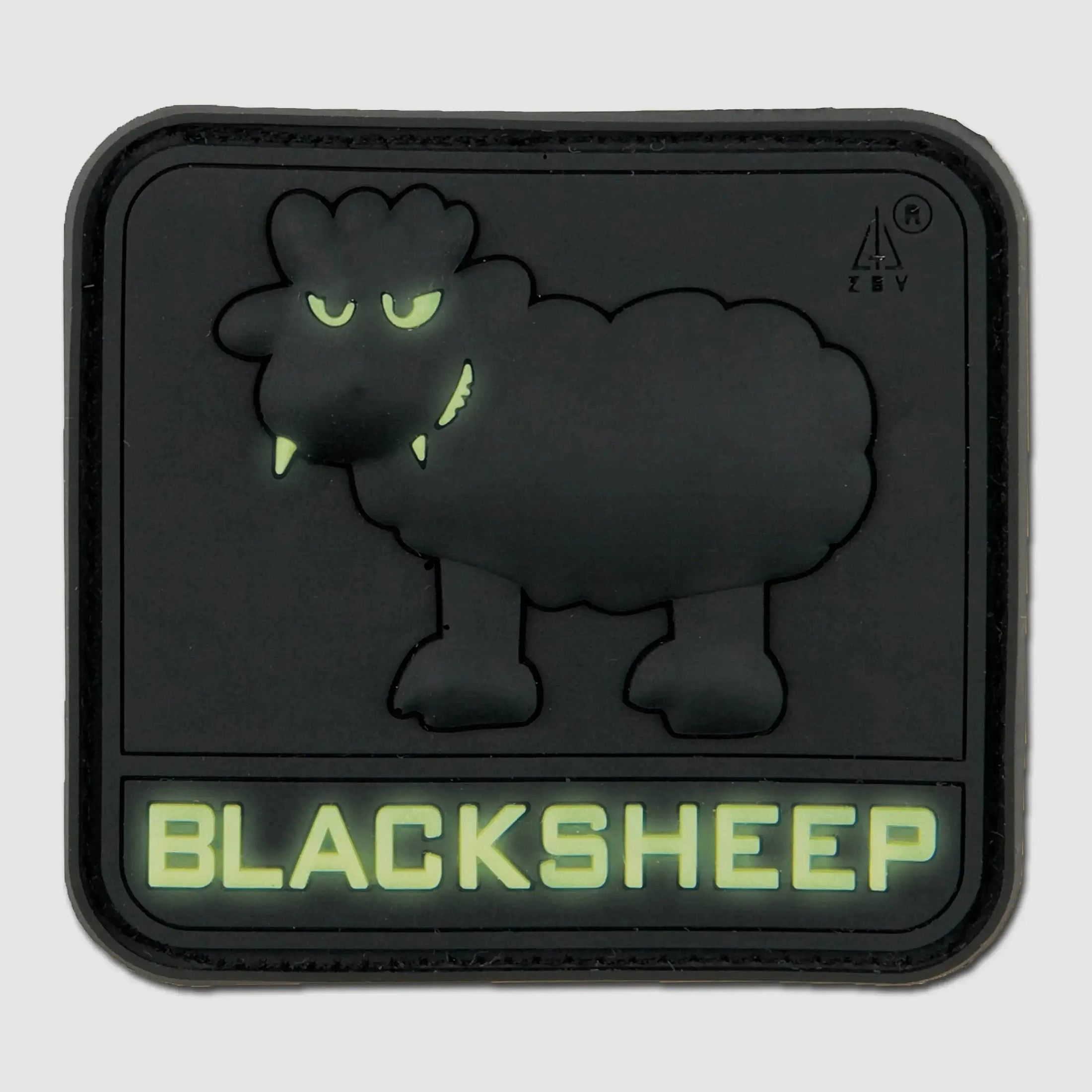Jackets To Go 3D-Patch BlackSheep nachleuchtend