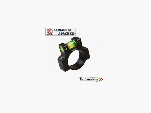 Wasserwaage für Optik Durchmesser Rohr 1" COD. L25 SCHWARZ