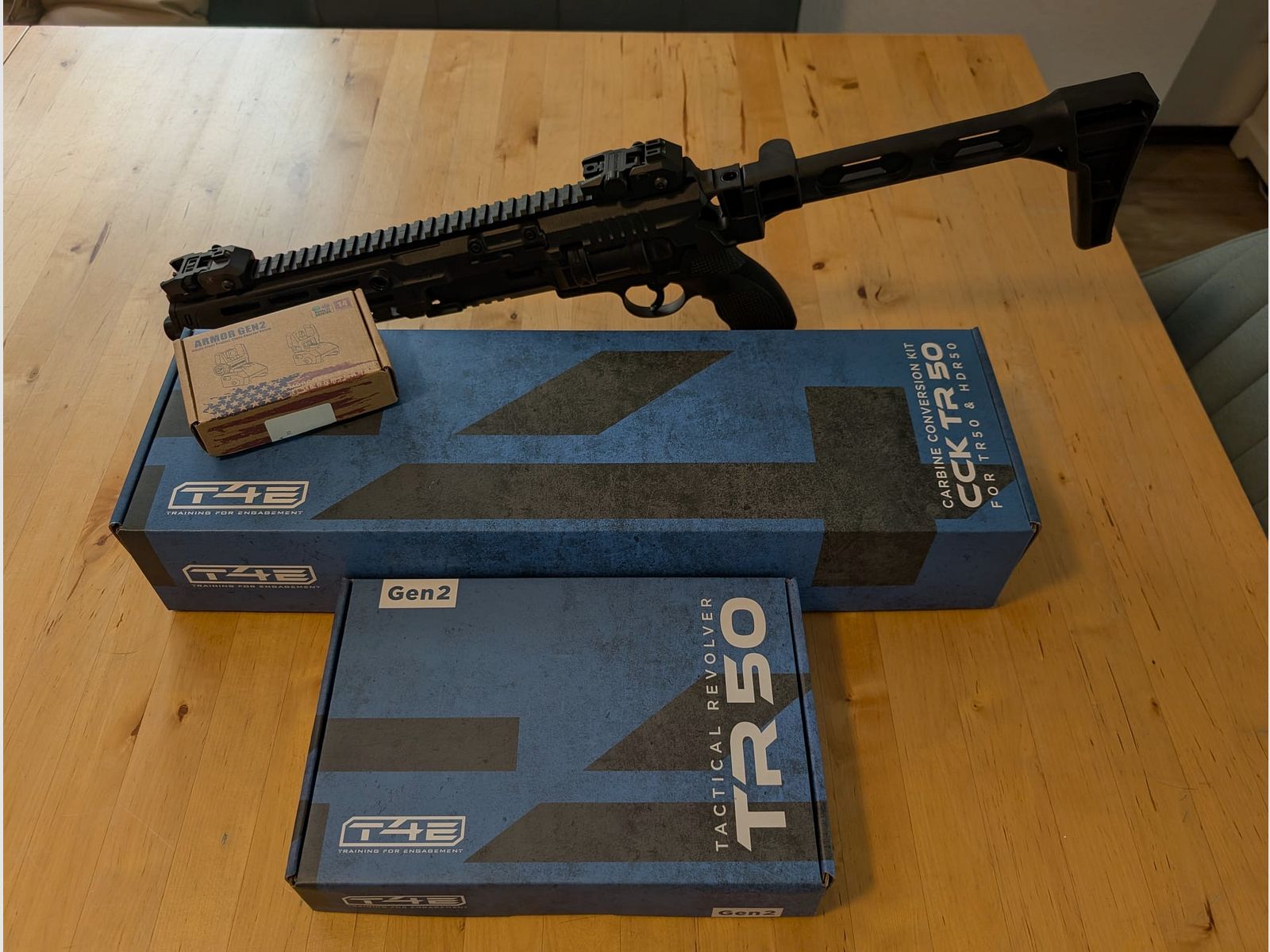 HDR 50 (TR 50) Gen2 revolver, cal. 50 incl. T4E Carbine Conversion Kit "als nieuw