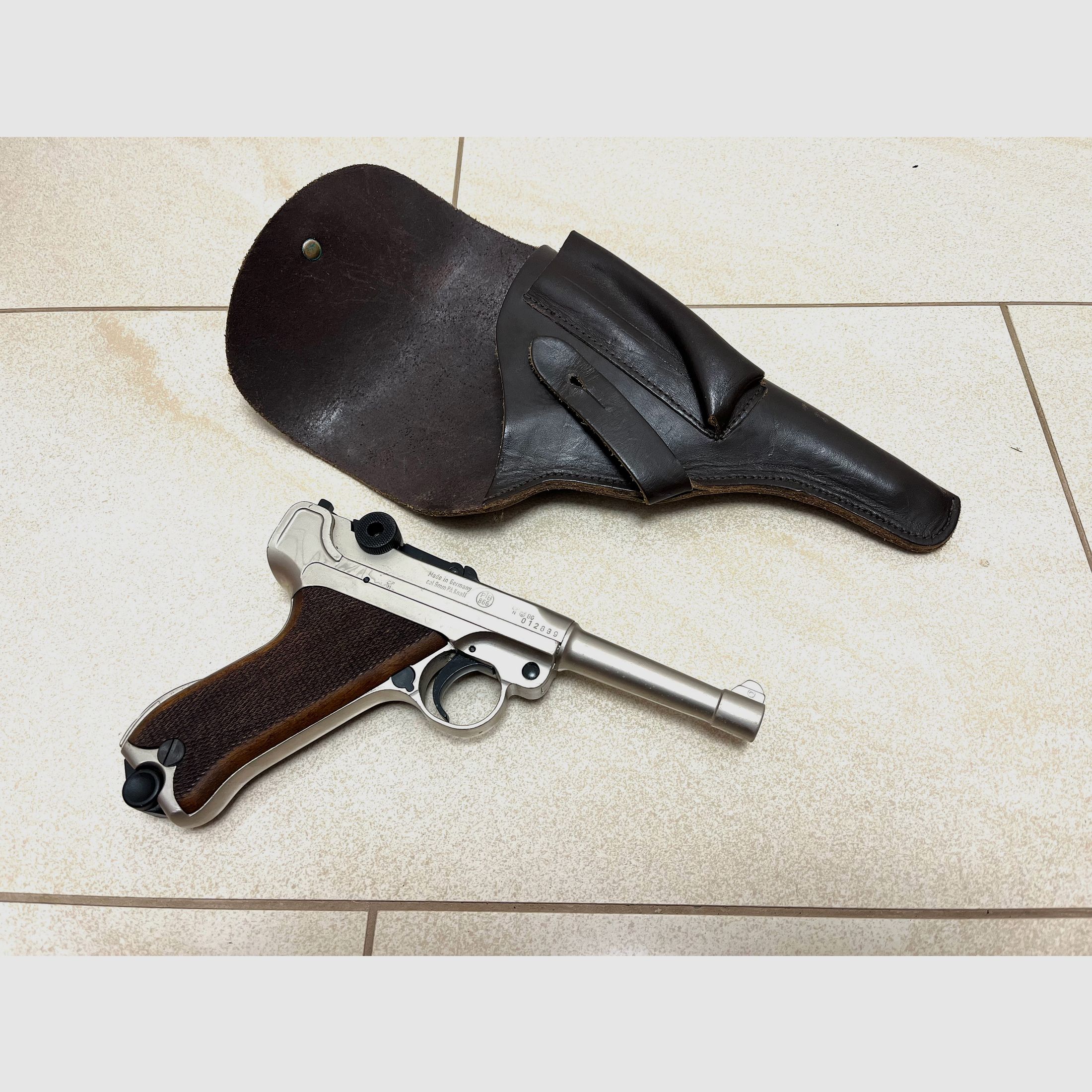 ••• Luger P08 Holster / Pistolentasche - Leder •••