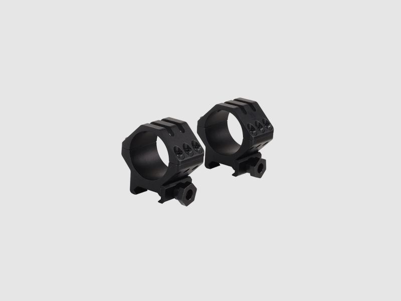Weaver 6-Hole Weaver-Style Ringe matt schwarz 30mm low, BH 6,35mm