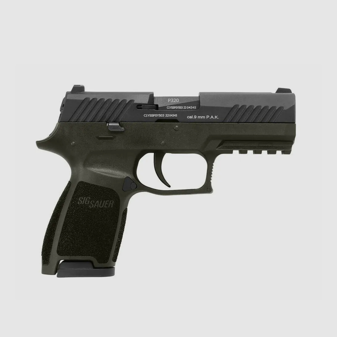 SIG SAUER P320 OD-GREEN SCHRECKSCHUSSPISTOLE IM KALIBER 9 MM P.A.K.
