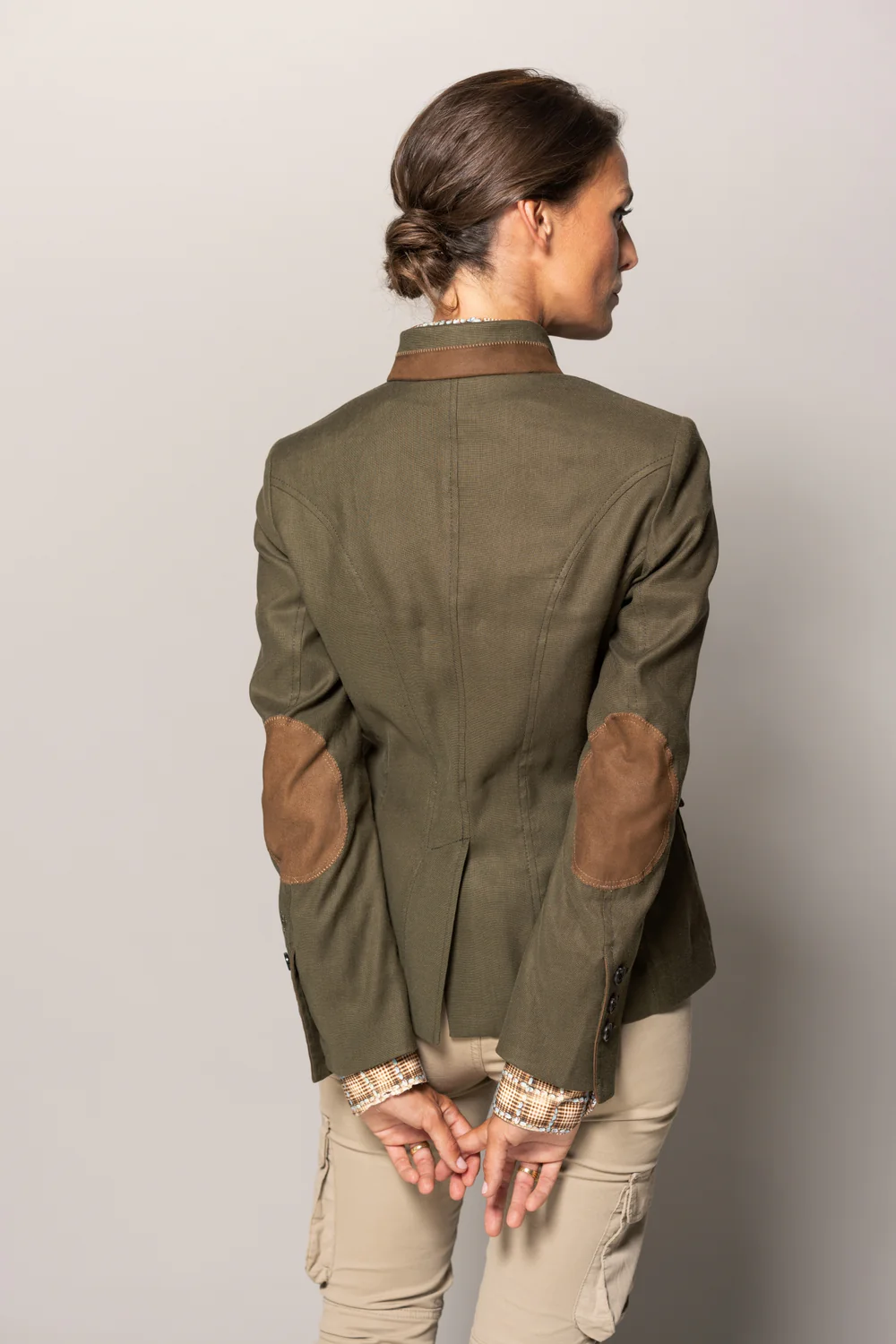 Habsburg Jacke Aschach Panama Fluid Stretch in Grün, Bild 2 von 7