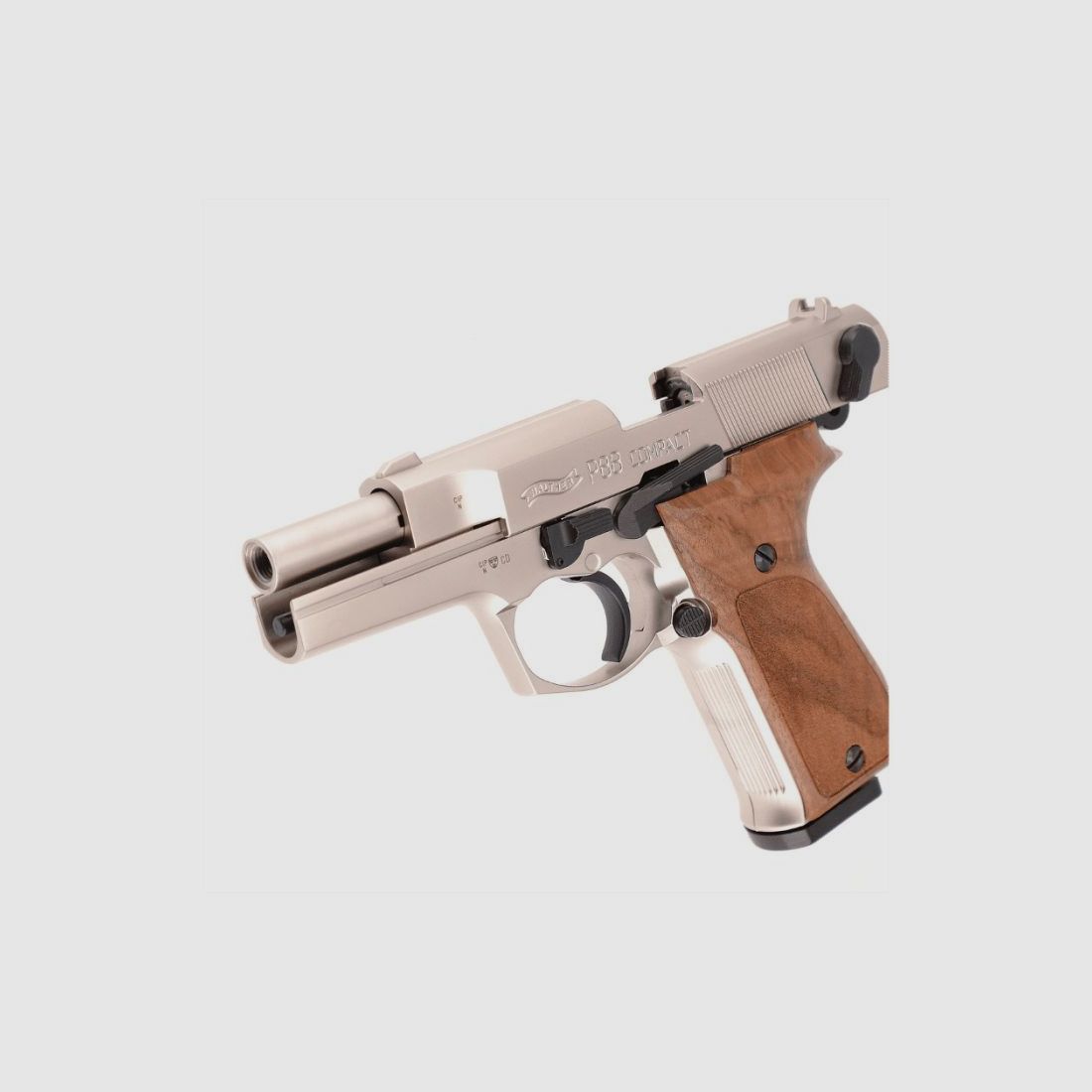 Walther Signalpistole P88 Compact Nickel/Holz 9mm PAK, Bild 9 von 14