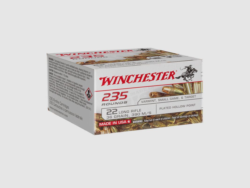 Winchester Super-X Copper Plated 36grs - 235pcs
