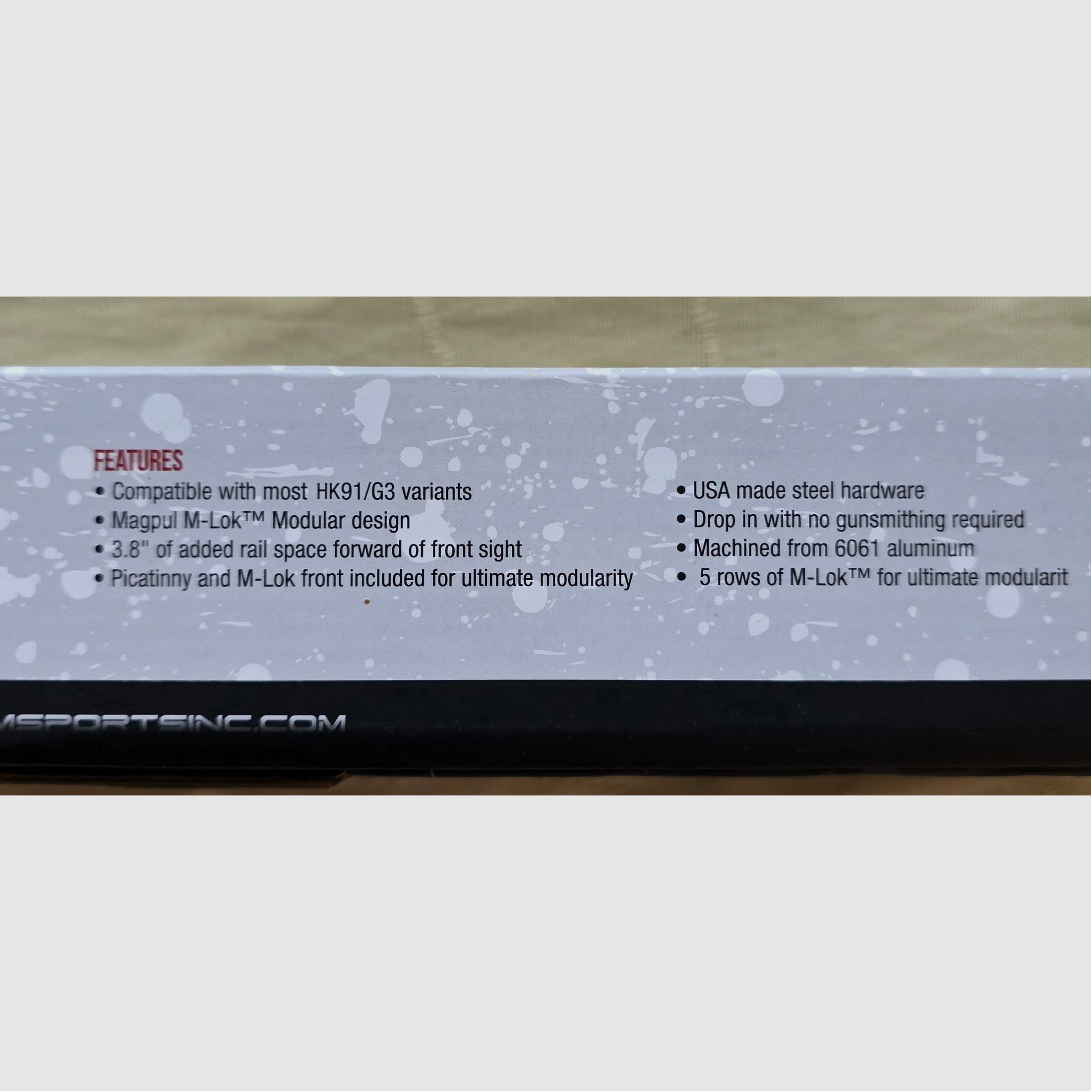 G3/HK91 handguard 12", AIM Sports, M-LOK