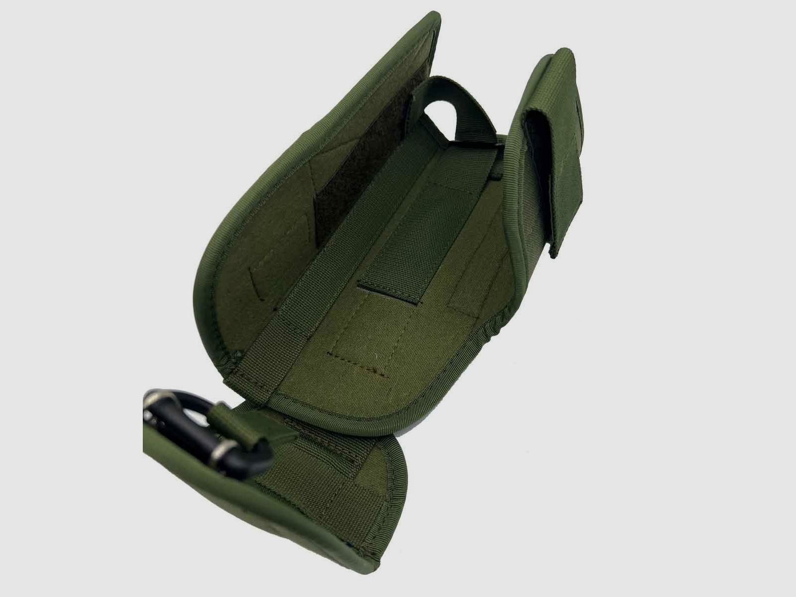 Verstellbares taktisches Holster für Pistolen mit Licht,- / Lasermodul Full Size L/Auto bis 5" Schwarz Linkshänder