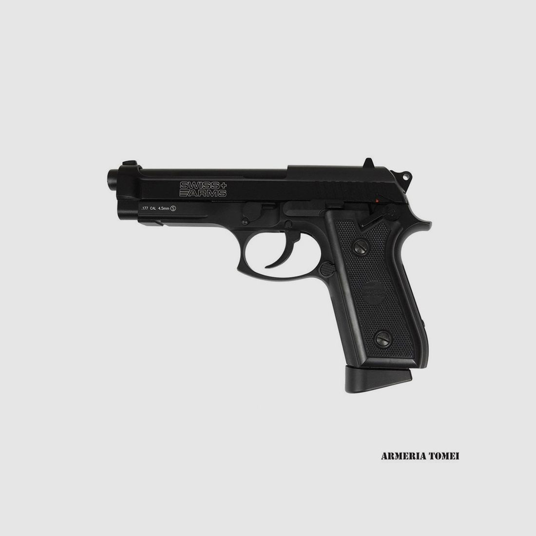 PISTOLA CO2 – SWISS ARMS – SA P92 METAL .177 CAL 4,5mm 21BB BLOW BACK, immagine 1 di 4