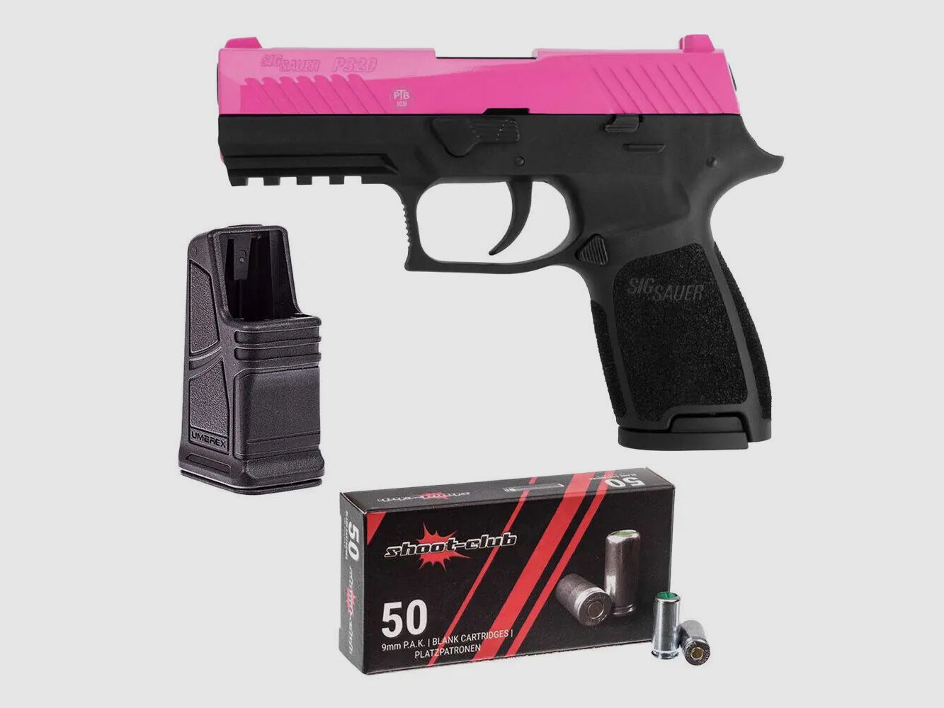 Sig Sauer	 P320 PINK Schreckschusspi. 9 mm P.A.K. im Set