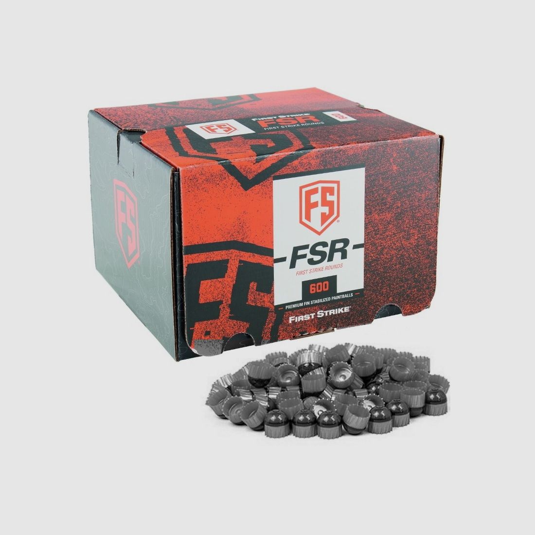 First Strike Paintballs 600 Schuss Box (grau/silber)