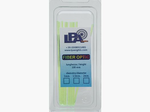 LPA Bacchetta in Fibra Ottica Verde 1 mm