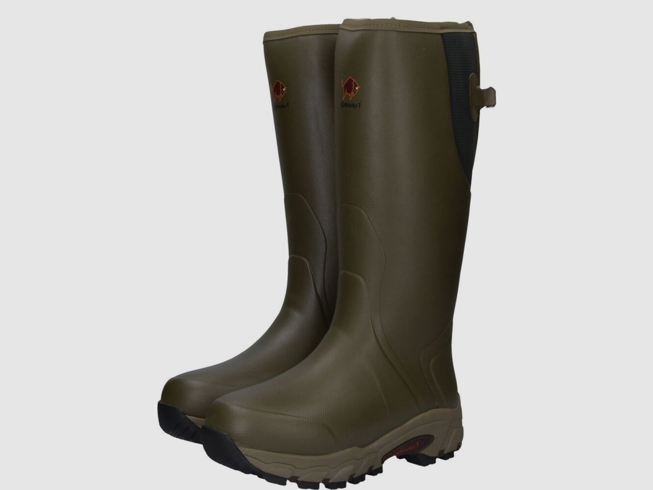 Gateway1 Botas de goma térmicas Pro Shooter 18" 7mm con cremallera lateral