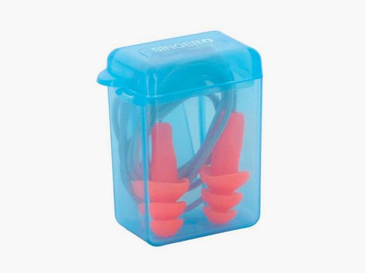 Thermoplastic earplugs with storage case Singer Safety