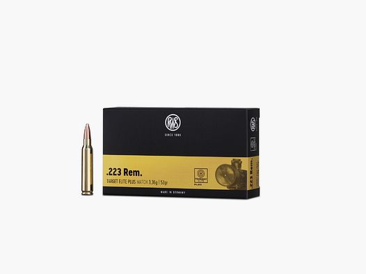 Target Elite Plus caliber .223 Rem. 52gr 20 rounds