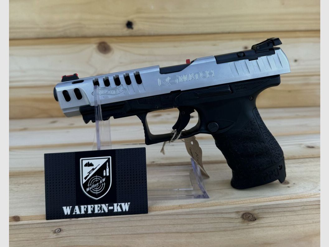 Arma dimostrativa Walther pistola semi-automatica Q5 Match Champion 9x19 INT. 15R in 9mm Luger