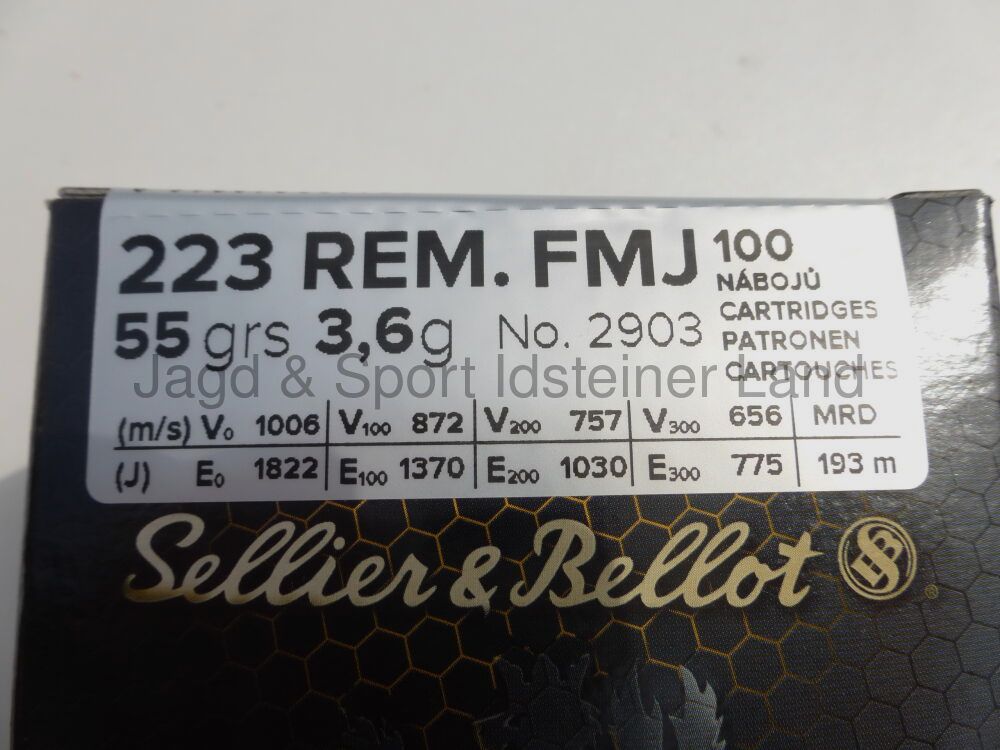 Sellier & Bellot FMJ, 55grs
