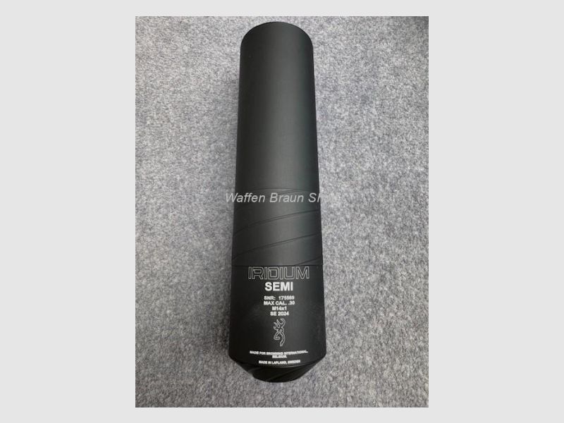 SOUND MODERATOR IRIDIUM, SEMI, MAX .30 THR M14x1