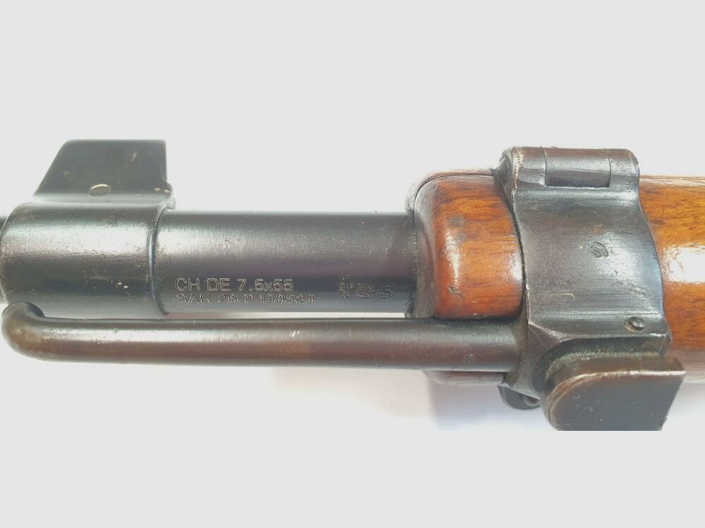Waffenfabrik Bern Carabina a Ripetizione Svizzera Schmidt Rubin K31 Calibro 7,5x55 svizzero numeri corrispondenti + canna Hämmerli Match