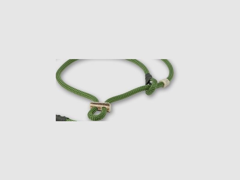Mystique Field Trial laisse Moxon 8 mm 180 cm verte avec butée en corne, image 2 sur 2