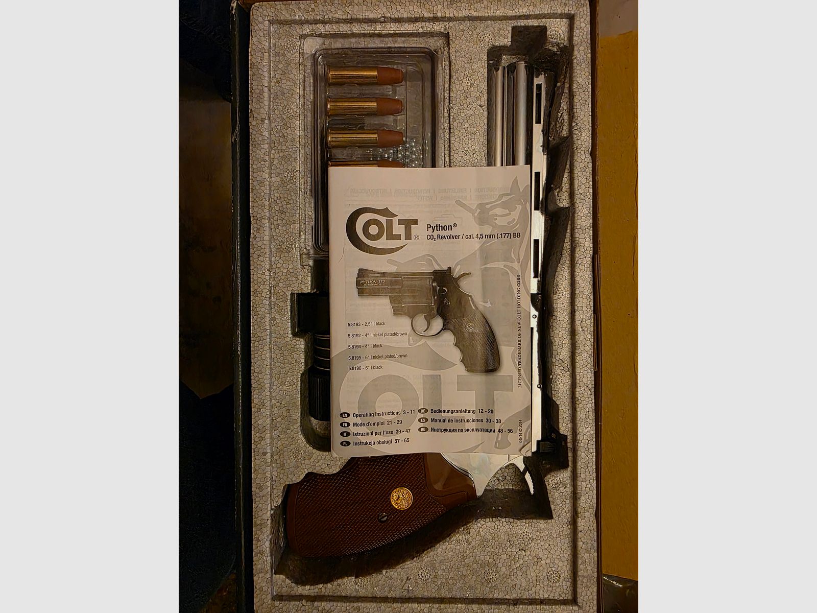 --- Colt Python Co2 4.5 mm BB in CHROM 6" ---