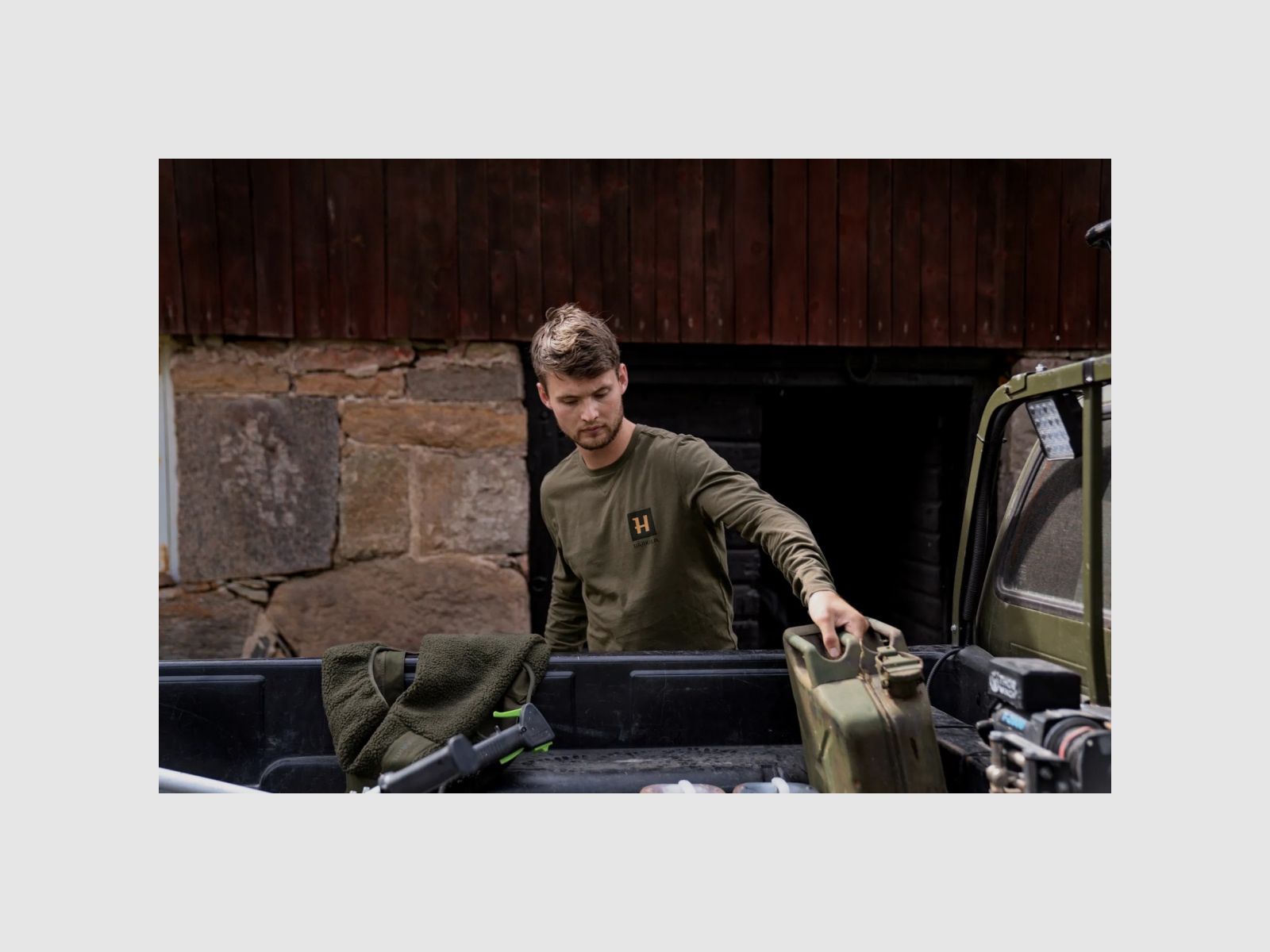 HÄRKILA Gorm Langarmsshirt Willow Green