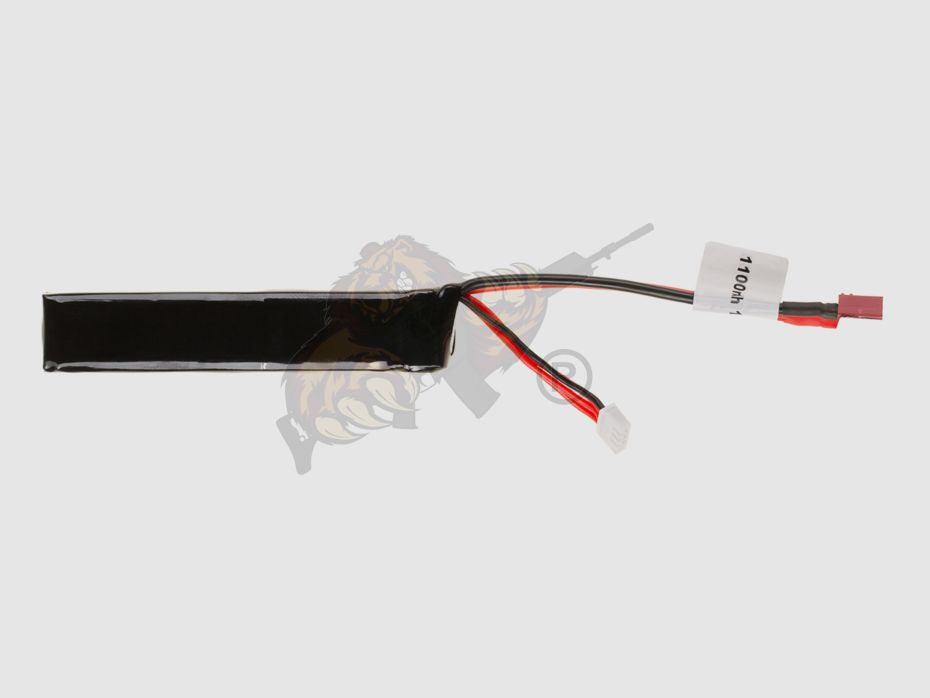 LiPo 11.1V 1100mAh 20C Stock Tube Type T-Plug